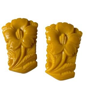 Vintage Art Deco, Carved Vintage scarf clip, Scarf accessory, 1930 jewelry, 1940